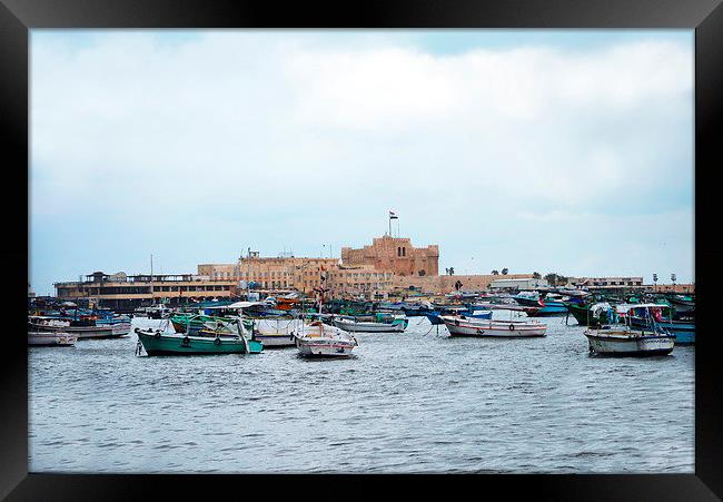 The Citadel of Qaitbay, Alexandria Framed Print by Jacqueline Burrell