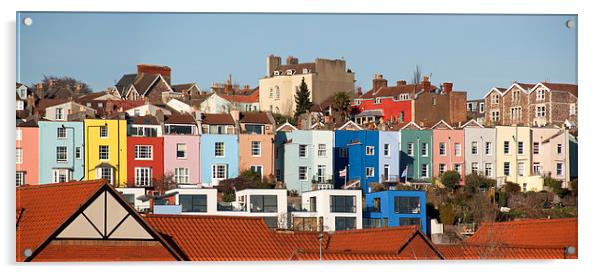 Bristol, England, Cityscape, Houses Acrylic by Bernd Tschakert