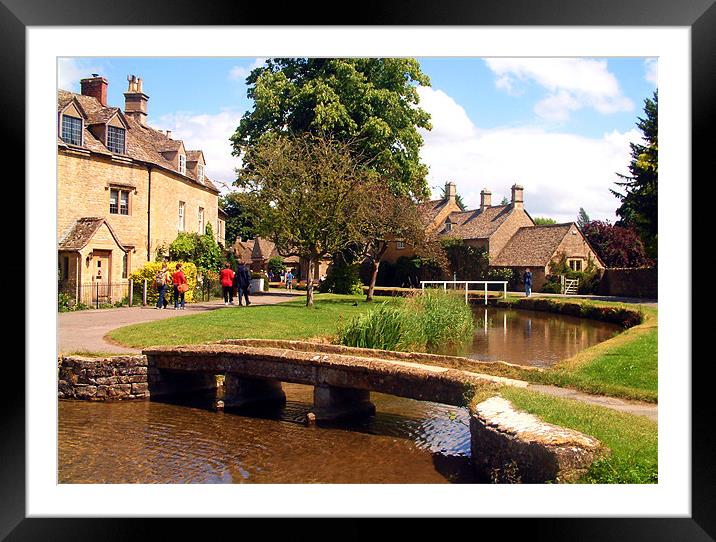 Lower Slaughter Framed Mounted Print by Geoff Pickering
