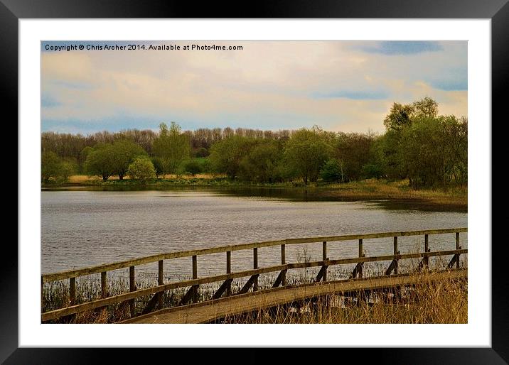 Calm Eglinton Lake Framed Mounted Print by Chris Archer