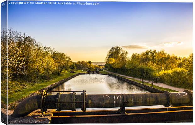 Top of the locks Canvas Print by Paul Madden