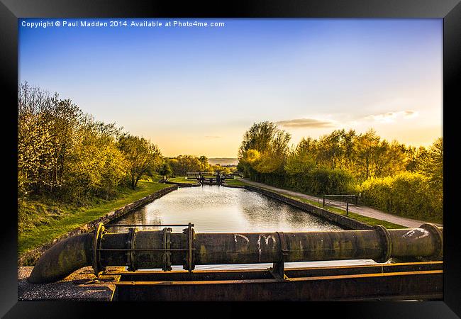 Top of the locks Framed Print by Paul Madden