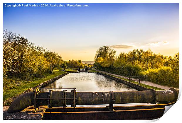 Top of the locks Print by Paul Madden