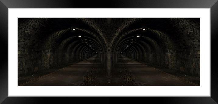 Tunnel Vision. Framed Mounted Print by Tommy Dickson