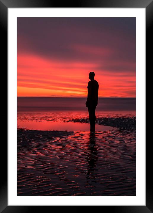 Under a blood red sky Framed Mounted Print by Paul Farrell Photography