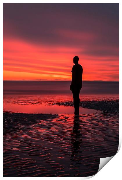 Under a blood red sky Print by Paul Farrell Photography