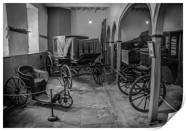 Carriages, Calke Abbey Print by Stephen Maher