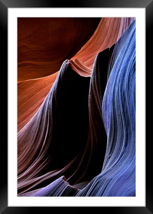 Sandstone Waves Framed Mounted Print by Mike Dawson