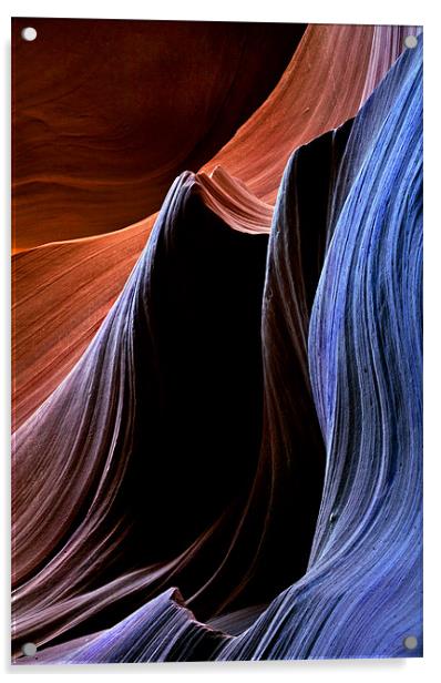 Sandstone Waves Acrylic by Mike Dawson
