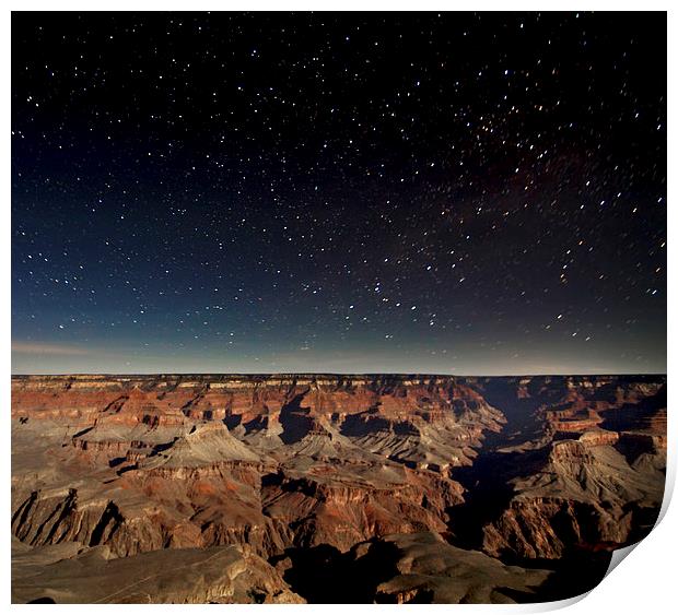 Grand Canyon at Night Print by Luc Novovitch
