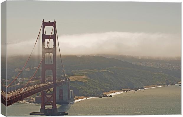 Golden Gate Landscape Canvas Print by Jean Booth