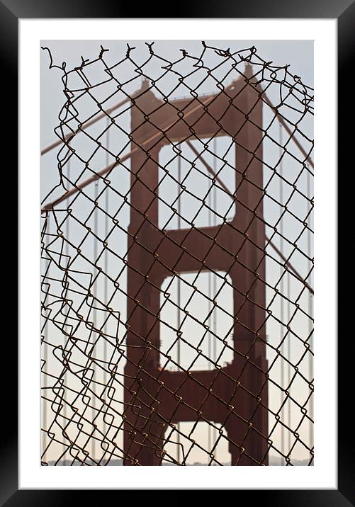 Urban Artsy Golden Gate Framed Mounted Print by Jean Booth