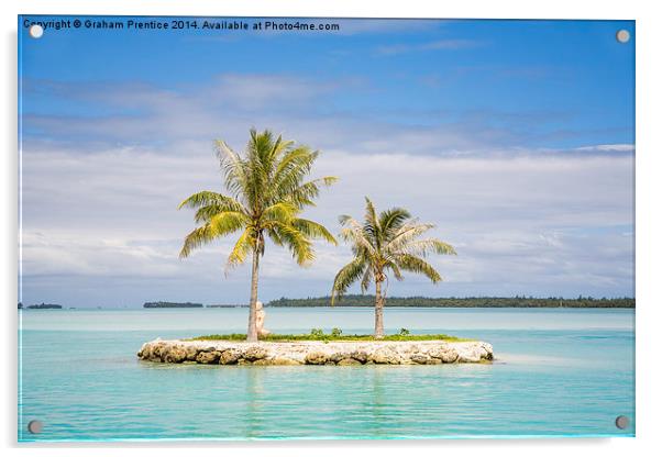 Tropical Island Paradise Acrylic by Graham Prentice