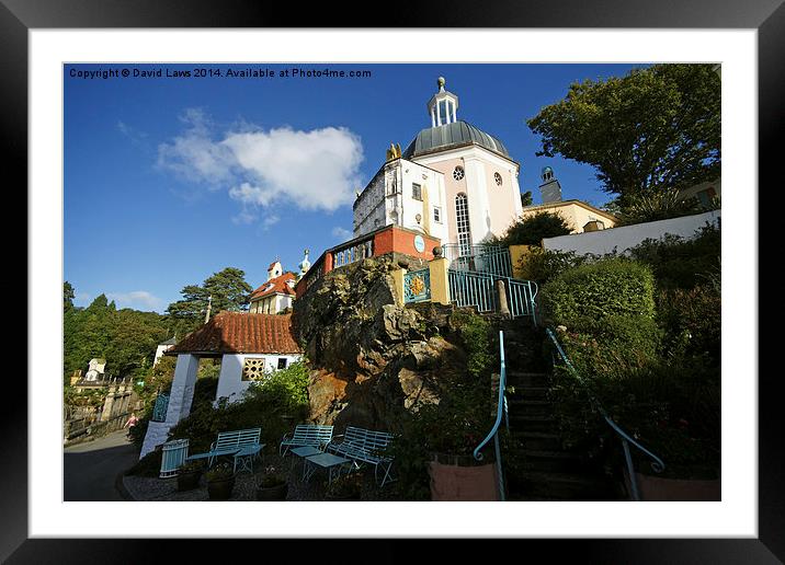 Portmeirion Pantheon Framed Mounted Print by David Laws