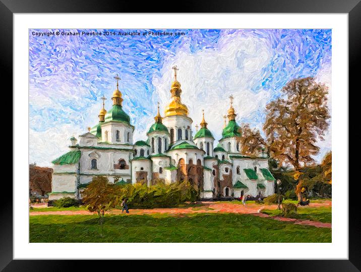 St Sophia's Cathedral, Kyiv Framed Mounted Print by Graham Prentice