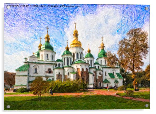 St Sophia's Cathedral, Kyiv Acrylic by Graham Prentice