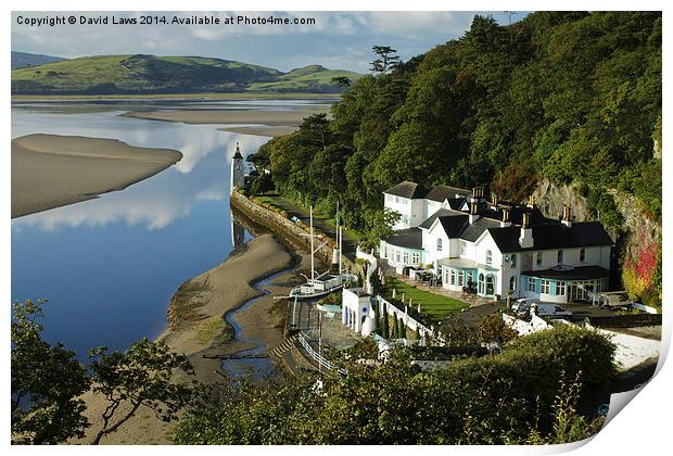 Portmeirion Harbour Print by David Laws