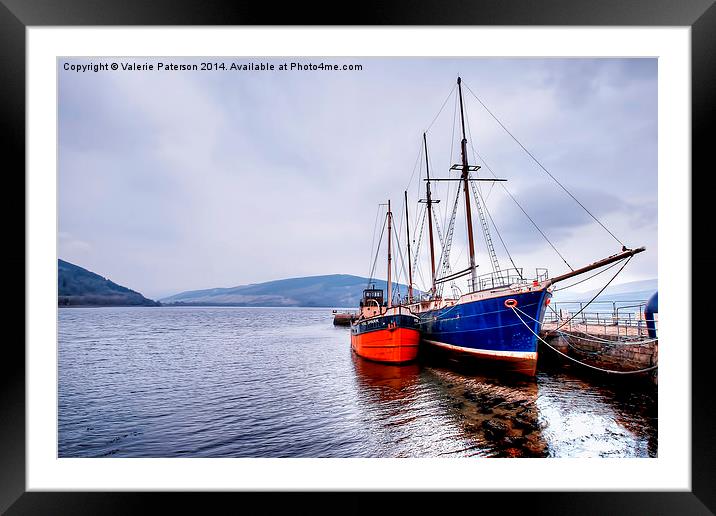 Inveraray Harbour Framed Mounted Print by Valerie Paterson