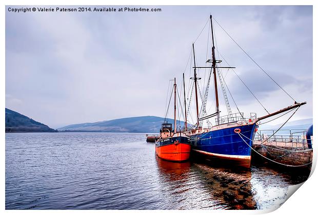 Inveraray Harbour Print by Valerie Paterson