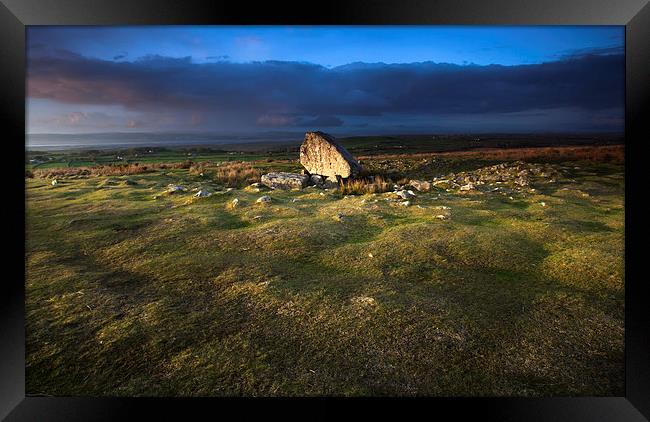 Arthur's stone, North Gower, Wales Framed Print by Leighton Collins