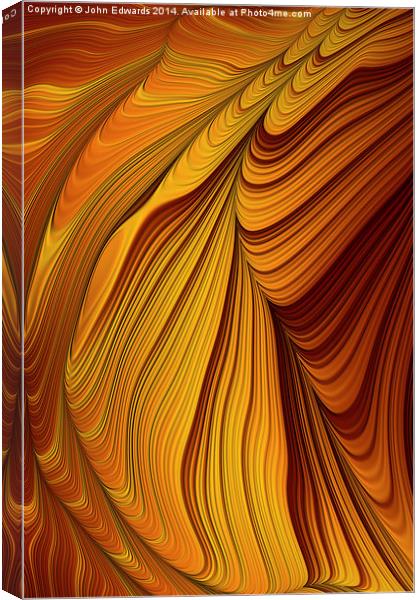 Tigers Eye Abstract Canvas Print by John Edwards