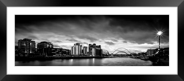 Newcastle Quayside Framed Mounted Print by Richard Armstrong