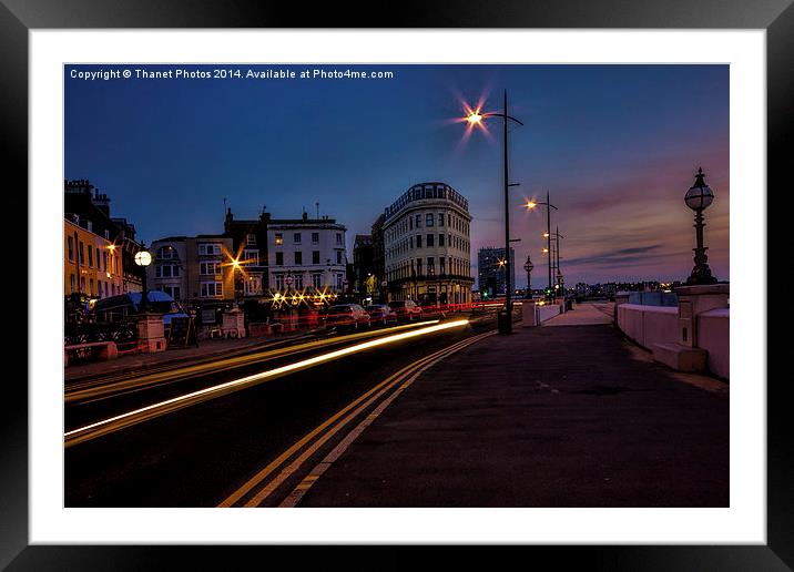 A margate sunset Framed Mounted Print by Thanet Photos