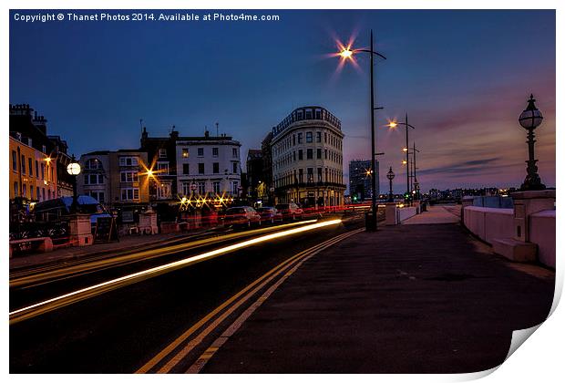 A margate sunset Print by Thanet Photos