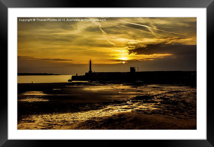 After glow Framed Mounted Print by Thanet Photos