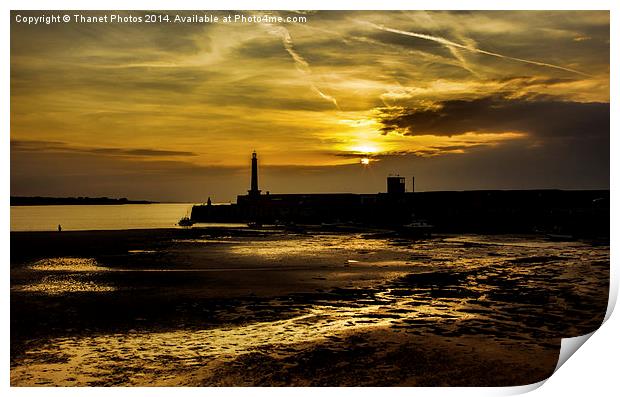 After glow Print by Thanet Photos