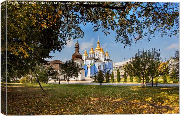 St Michaels Golden Domed Monastery, Kyiv Canvas Print by Graham Prentice