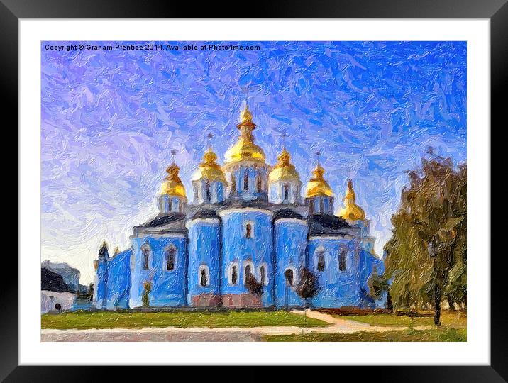 St Michaels Golden Domed Monastery, Kyiv Framed Mounted Print by Graham Prentice
