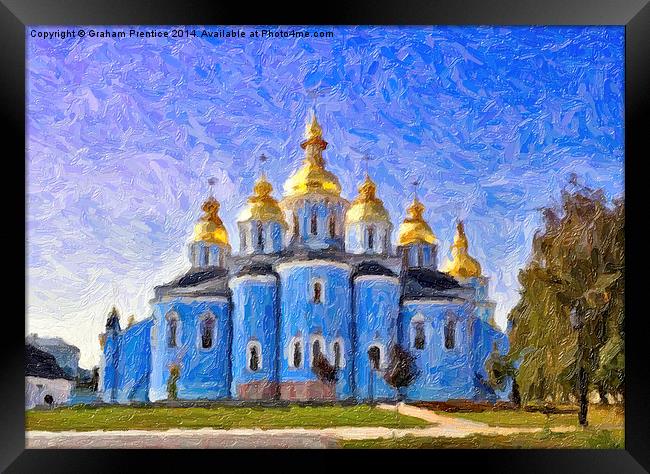 St Michaels Golden Domed Monastery, Kyiv Framed Print by Graham Prentice