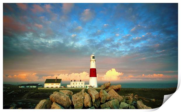 Portland Bill Lighthouse Print by Anthony Michael 