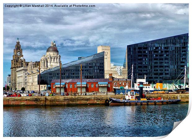 A Corner of Liverpool Print by Lilian Marshall