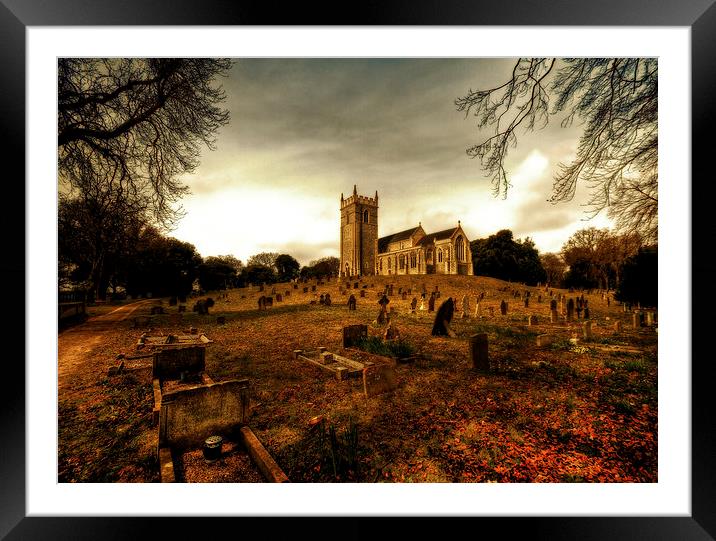Holkham Church Norfolk Framed Mounted Print by Gypsyofthesky Photography