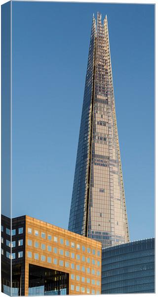 The Shard from the river Canvas Print by Gary Eason