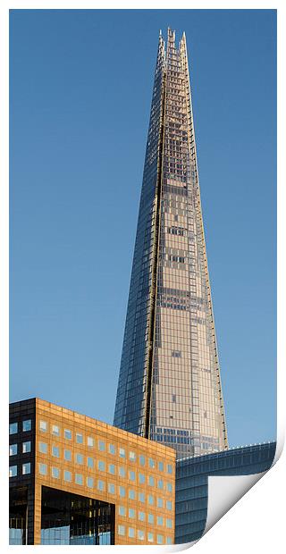 The Shard from the river Print by Gary Eason
