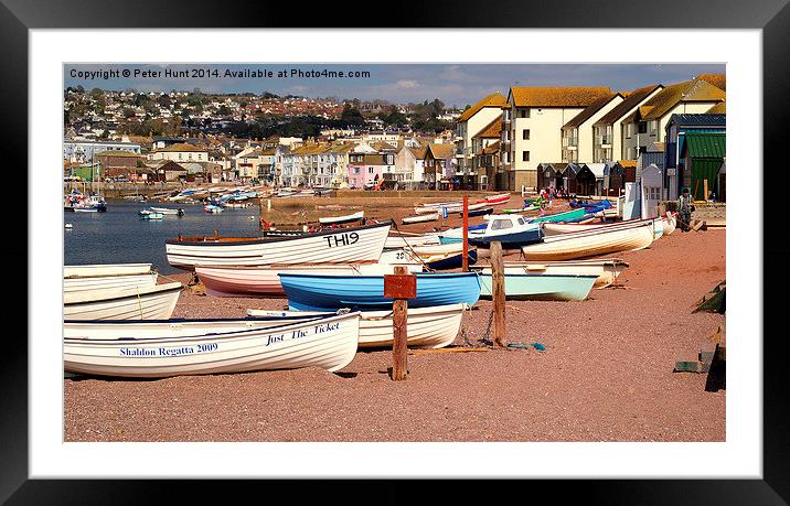 Boats On The Beach Framed Mounted Print by Peter F Hunt