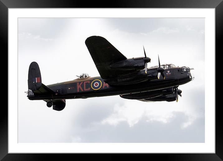 BBMF Lancaster Bomber Framed Mounted Print by J Biggadike