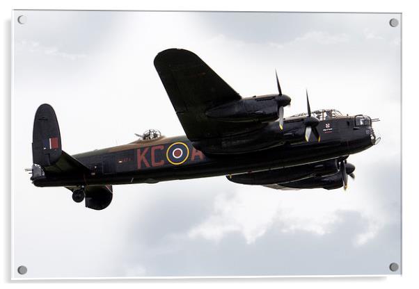 BBMF Lancaster Bomber Acrylic by J Biggadike