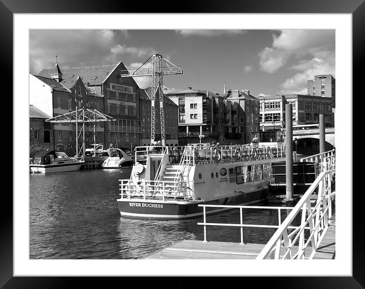 Pleasure boats on the York river Ouse. Framed Mounted Print by Robert Gipson