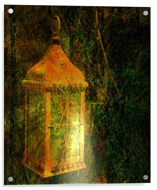 The Garden Lantern. Acrylic by Heather Goodwin