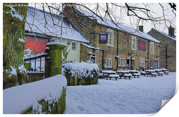 The Crispin Inn at Ashover, Derbyshire Print by David Birchall