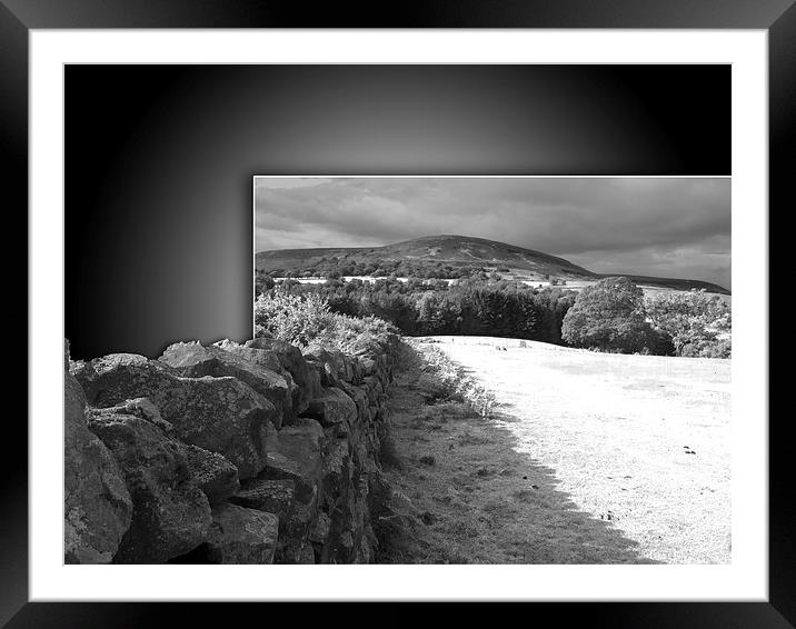 Yorkshire stone wall Framed Mounted Print by Robert Gipson