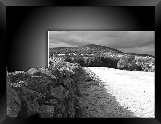 Yorkshire stone wall Framed Print by Robert Gipson