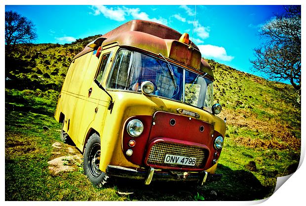 Morris Camper Van in HDR Print by Kelvin Futcher 2D Photography