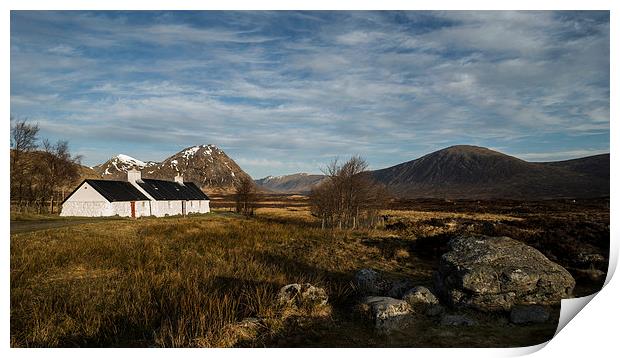 Black Rock Cottages Print by Dave Wragg