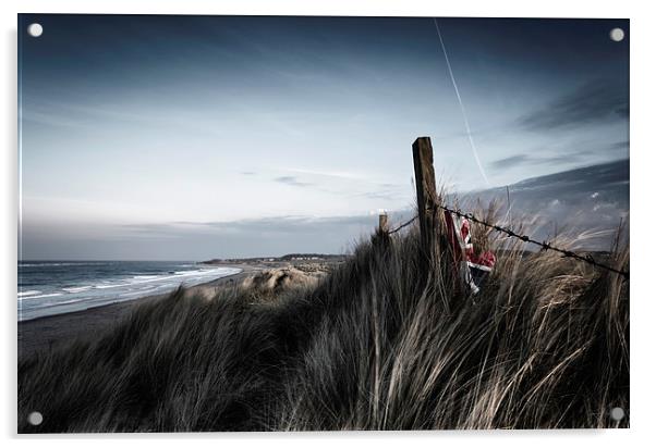 Cresswell beach Acrylic by Richard Armstrong