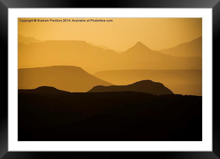 Namibian Dawn Framed Mounted Print by Graham Prentice